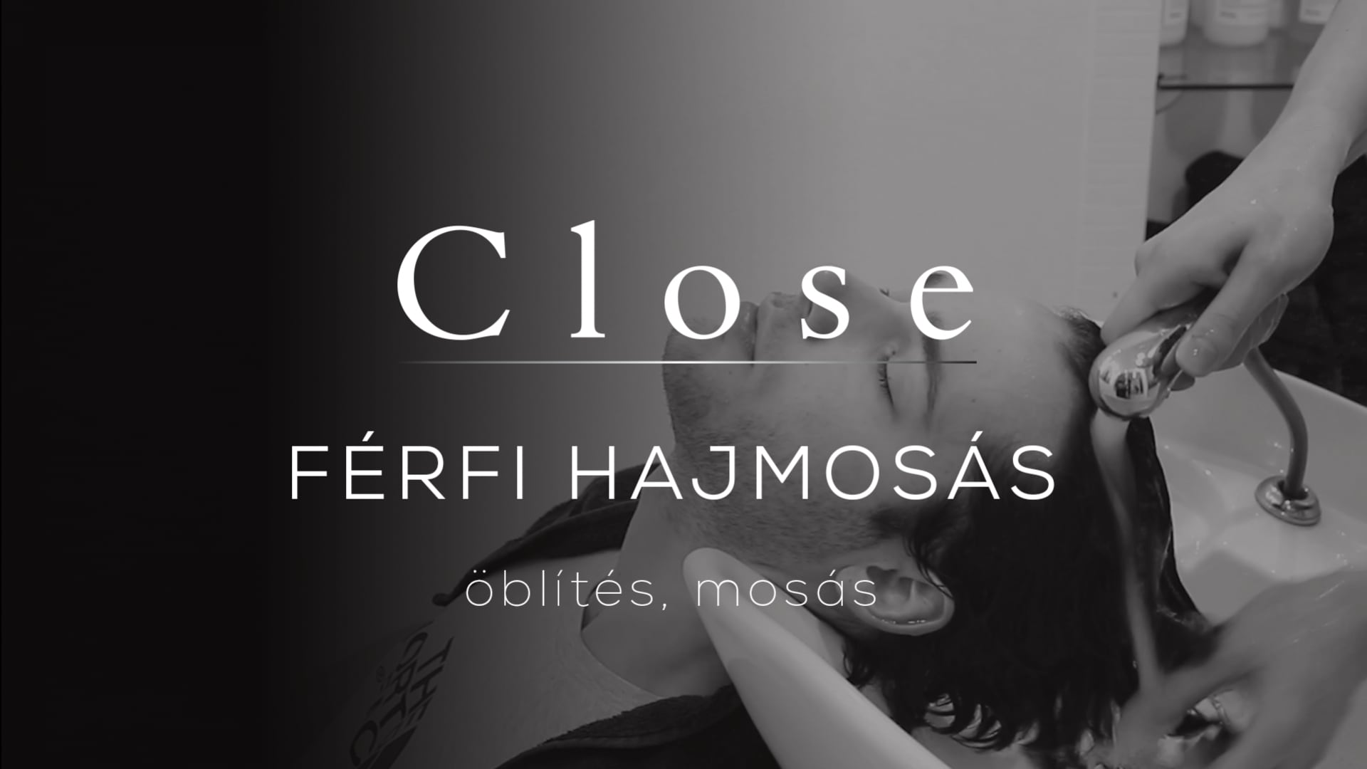 férfi hajmosás