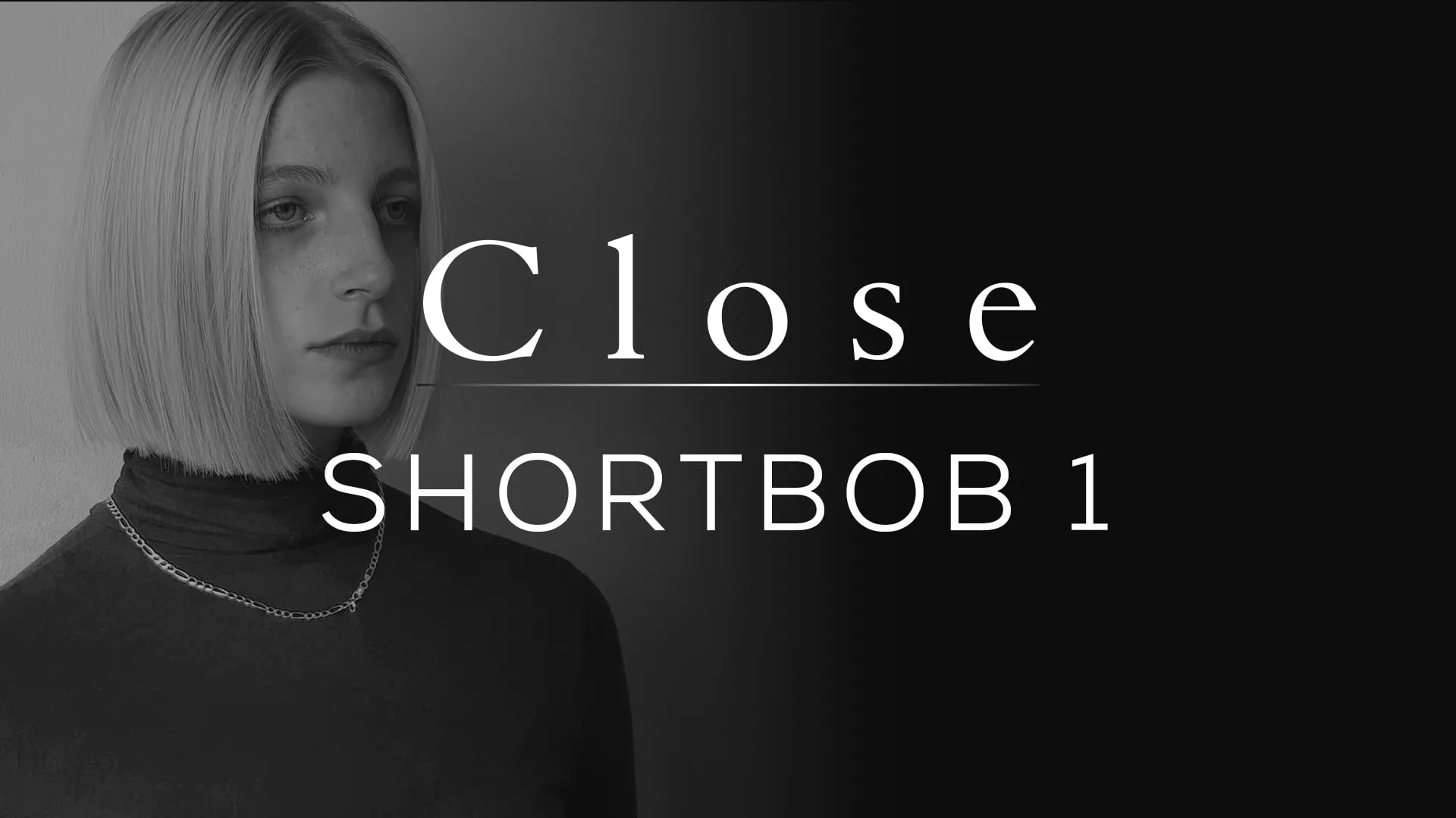 Női hajvágás SHORTBOB állig érő, horizontális haladás, nullpont